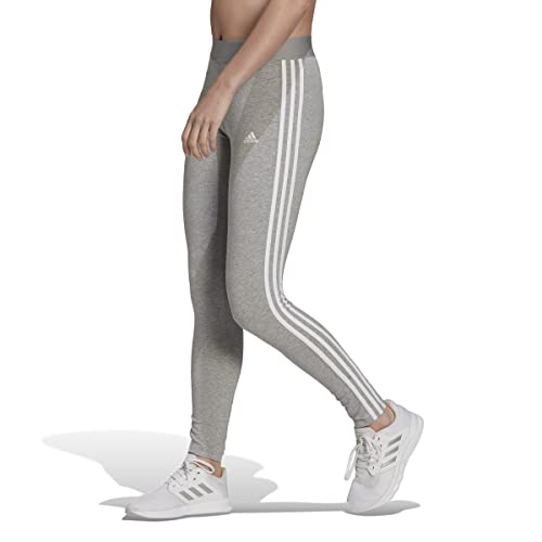 Adidas GV6017 W 3S LEG Leggings women's medium grey heather/white XS