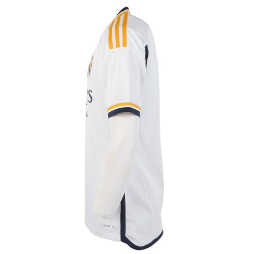 adidas, Home Real Madrid, Jersey De Fútbol De Manga Corta, Blanco, L, Hombre