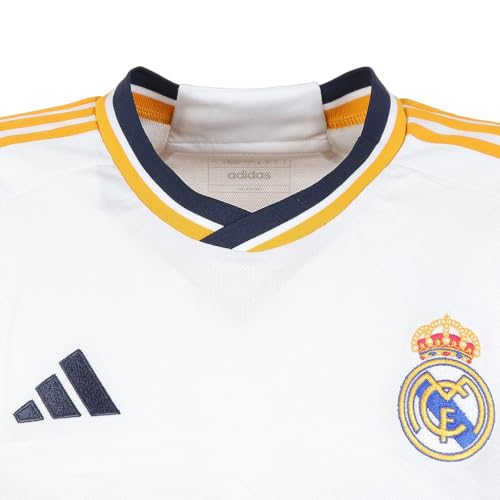 adidas, Home Real Madrid, Jersey De Fútbol De Manga Corta, Blanco, L, Hombre