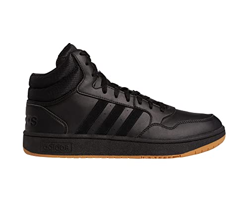 adidas Hoops 3.0 Mid Classic Vintage Shoes Basketball, Zapatillas Hombre, Core Black/Core Black/FTWR White, 43 1/3 EU