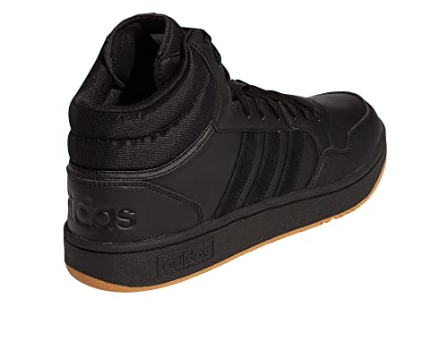 adidas Hoops 3.0 Mid Classic Vintage Shoes Basketball, Zapatillas Hombre, Core Black/Core Black/FTWR White, 43 1/3 EU