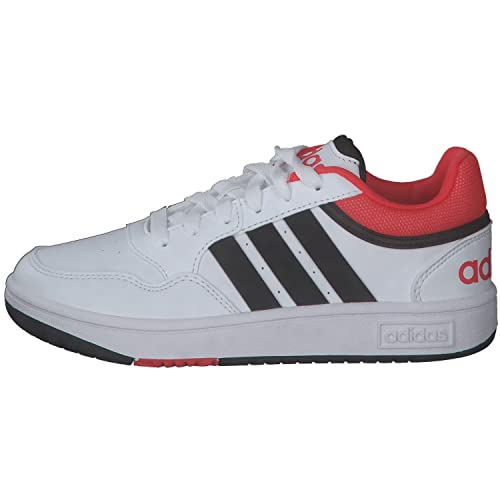 ADIDAS Hoops Shoes, Zapatillas, FTWR White/Core Black/Bright Red, 38 2/3 EU