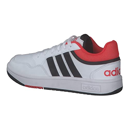 ADIDAS Hoops Shoes, Zapatillas, FTWR White/Core Black/Bright Red, 38 2/3 EU