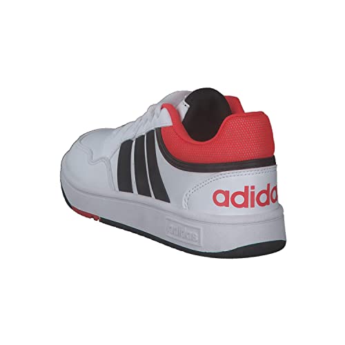 ADIDAS Hoops Shoes, Zapatillas, FTWR White/Core Black/Bright Red, 38 2/3 EU