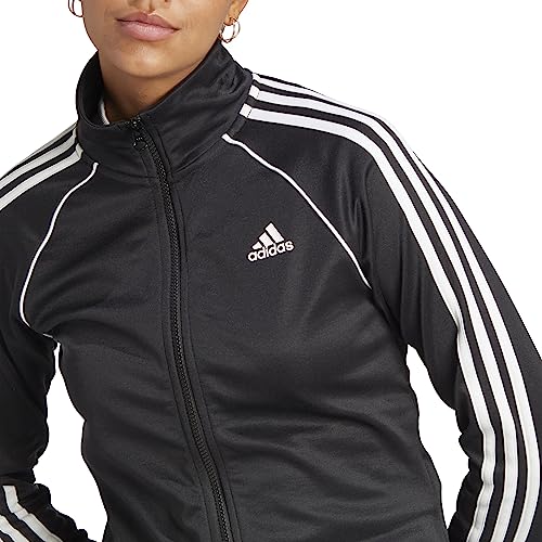 adidas IA3147 W TEAMSPORT TS Tracksuit Mujer Top:black/white Bottom:BLACK/WHITE Tamaño XS