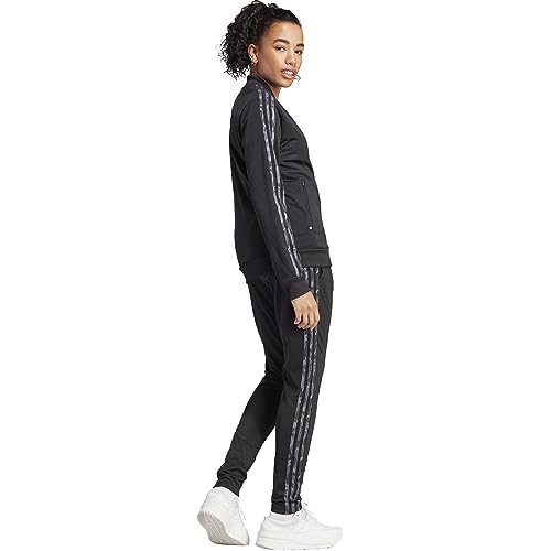 adidas IJ8789 W 3S TR TS Tracksuit Mujer black/MULTICOLOR Tamaño L