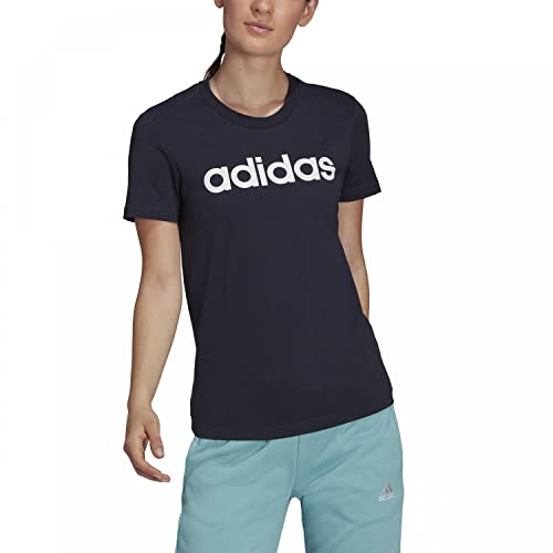 adidas Mujer Camiseta de Manga Corta, Tinley/Blanco, M