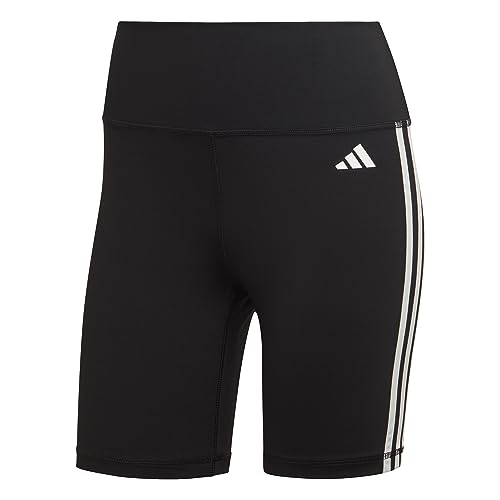 adidas Mujer Training Essentials 3-Stripes Mallas, Black, M