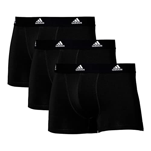 adidas Multipack Trunk (3 Unidades), Calzoncillos Tipo Bóxer para Hombre, Negro, L