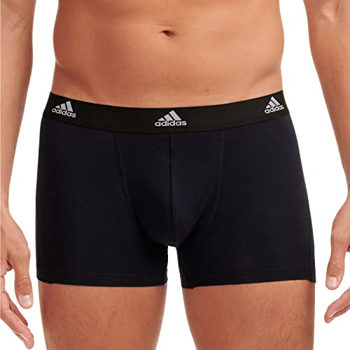 adidas Multipack Trunk (3 Unidades), Calzoncillos Tipo Bóxer para Hombre, Negro, XL