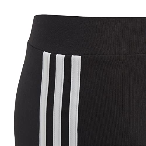 adidas Niñas Essentials 3-Stripes Mallas, Black/White, 152