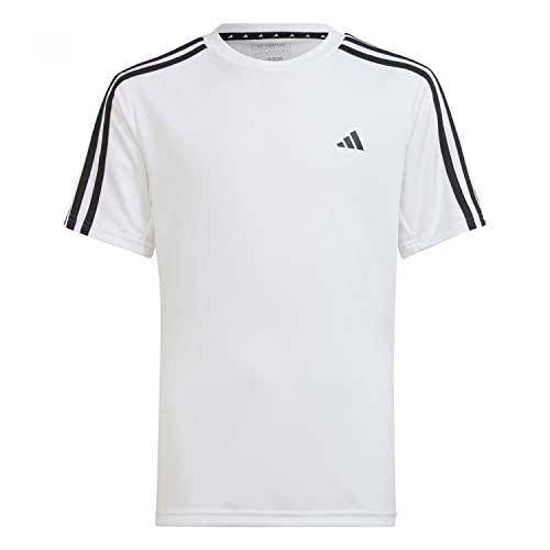 adidas Niños T-Shirt (Short Sleeve) U TR-Es 3S T, White/Black, HS1609, 176