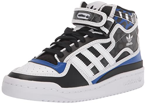 adidas Originals Women's Forum Mid Sneaker, Bold Blue/White/Core Black, 8