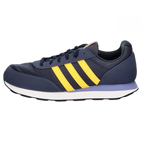 adidas Run 60s 3.0 Shoes, Zapatillas de running Hombre, Legend Ink Solar Gold Shadow Navy, 43 1/3 EU