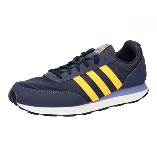 adidas Run 60s 3.0 Shoes, Zapatillas de running Hombre, Legend Ink Solar Gold Shadow Navy, 43 1/3 EU