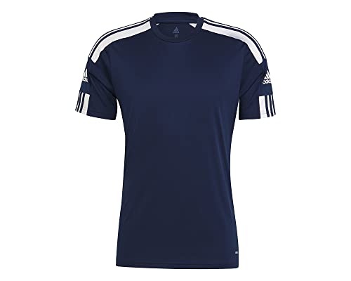 adidas Squadra 21 Jersey Camiseta de mangas corta, Team Navy Blue/White, L Hombre