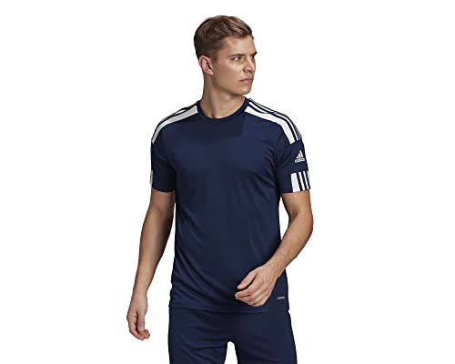 adidas Squadra 21 Jersey Camiseta de mangas corta, Team Navy Blue/White, M Hombre