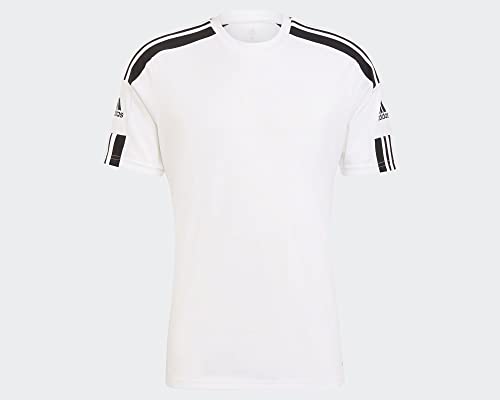 adidas Squadra 21 Jersey Camiseta de mangas corta, White/Black, L Hombre