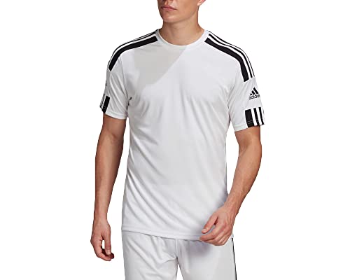 adidas Squadra 21 Jersey Camiseta de mangas corta, White/Black, L Hombre