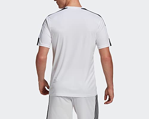 adidas Squadra 21 Jersey Camiseta de mangas corta, White/Black, M Hombre