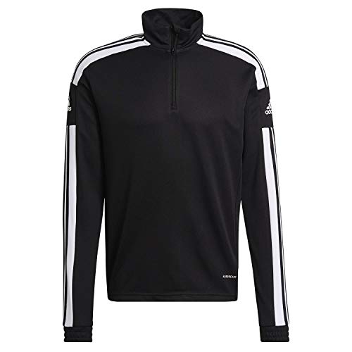 adidas Squadra21 Training, Sudadera de entrenamiento para hombre, Negro/Blanco (Black/White), L