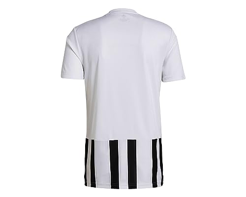 adidas Striped 21 JSY T-Shirt, Mens, White/Black, M