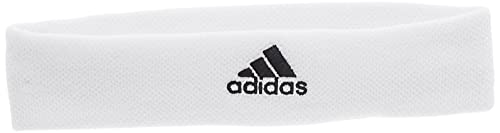 adidas Tennis Headband Head Band, White/Black, One Size Unisex