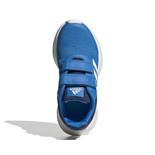 adidas Tensaur Run Shoes CF, Zapatillas, Blue Rush/Core White/Dark Blue Strap, 35 EU