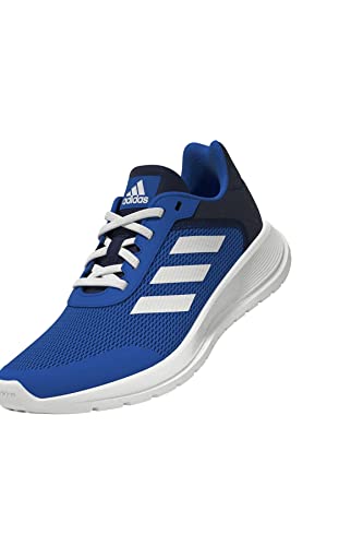 adidas - Tensaur Run Shoes, Zapatillas, Unisex niños, Blue Rush Core White Dark Blue, 35 EU