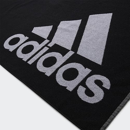 adidas Towel Large Toalla de Playa, Unisex Adulto, Black/White, 1 Plus