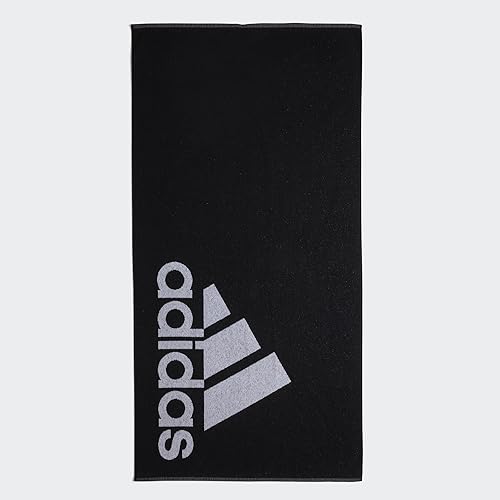 adidas Towel Large Toalla de Playa, Unisex Adulto, Black/White, 1 Plus