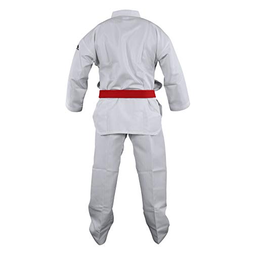 adidas Uniforme infantil WT Taekwondo estudiante dobok sin rayas artes marciales WTF para niños