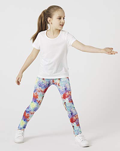 Adorel Leggings Estampado Largos Pantalón Niña Pack de 3 Vía Láctea 10 Años (Tamaño del Fabricante 80)