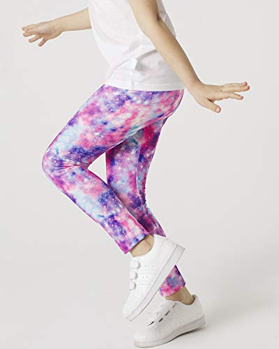 Adorel Leggings Estampado Largos Pantalón Niña Pack de 3 Vía Láctea 10 Años (Tamaño del Fabricante 80)