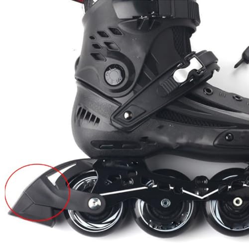 AEIOFU Pastillas de Freno estándar Patines en línea, Tapón de Freno Universal para Patines en línea, Almohadilla de Bloque de Frenos para Patines - Negro 1 Pieza Frenos de Patines para niños