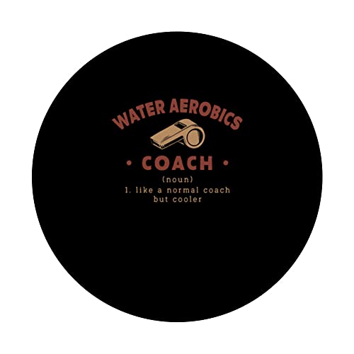 Aeróbic acuático Coach Definición Divertido Aquafitness Humor PopSockets PopGrip Intercambiable