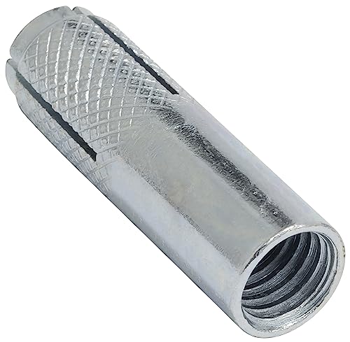 AERZETIX - C67621 - Juego de 10 tacos de anclaje de expansión Ø12x40mm para perno/tornillo M10 - taco de golpe - perforación hormigón ladrillo piedra mampostería fijación - en acero