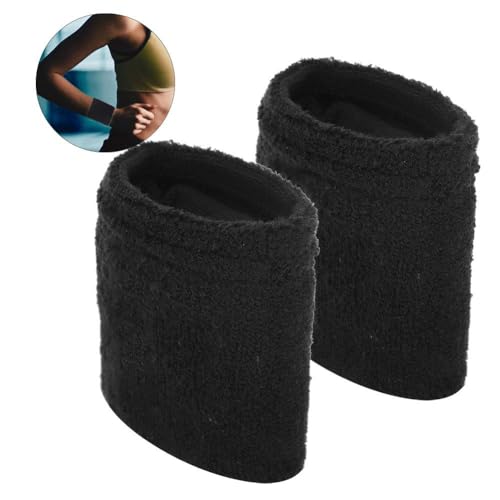 Agatige Muñequera de Peso, 2 Piezas de 0,5 kg Muñequeras Levantamiento de Pesas Saco de Arena Entrenamiento Equipo de Fitness para Hombres Mujeres(Negro)