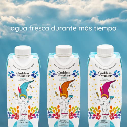 Agua ligera de calidad prémium, en atractivo envase de cartón 33 cl (Caja de 24 Unidades x 330ml)