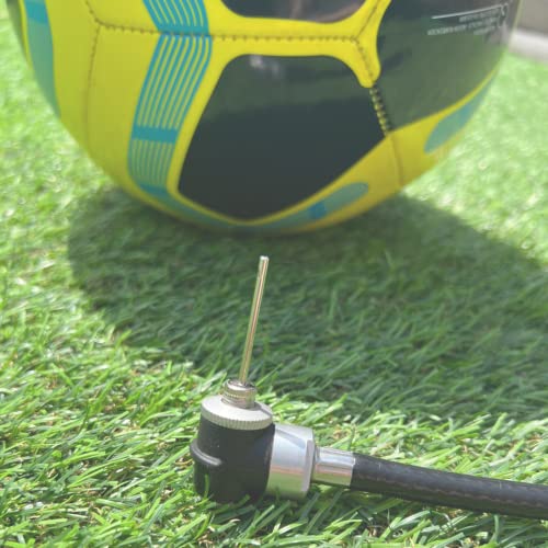 Aguja para inflar balones (Paquete de 3) - Agujas de Acero Inoxidable para Bombas - Ideal para inflar balones de fútbol, Baloncesto, y Todos los demás Deportes - de Mobi Lock