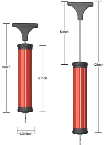 Agujas de Bomba de balón Deportivo portátiles con Bomba de Mano para fútbol, balón de Rugby, Voleibol, Baloncesto, Anillo de baño en Globo