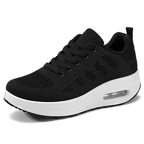 Ahico Zapatillas Adelgazar Mujer Deportivas Balance Zapatos para Correr Ligero Calzado Deportivo Transpirable Gimnasio Fitness Casual Sneakers