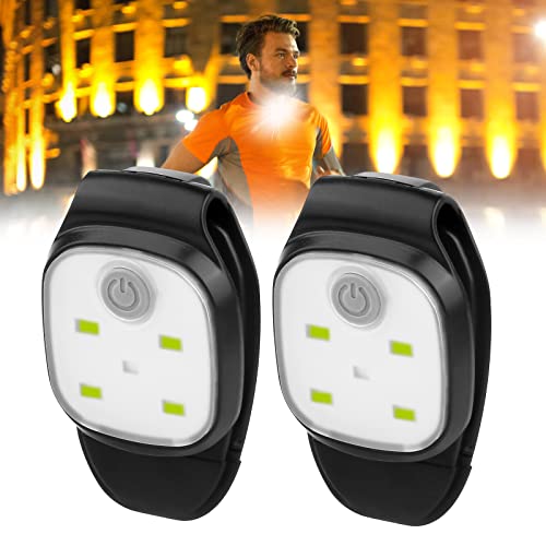 Aicharynic 2 PCS Luces de Seguridad, Luz LED Reflectante con USB Recargable para Senderismo,pasear al Perro,Caminar Correr, a Fijar en los Pantalones, Ropa, Mochila, Gorro