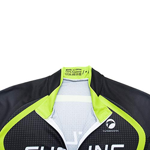 AICTIMO Traje Ciclismo Maillots Ciclismo Hombre Verano+ Pantalones Corto Ciclismo Acolchado de Gel Culotte y Maillot para MTB, Spinning, Bicicleta (verde2, XL)