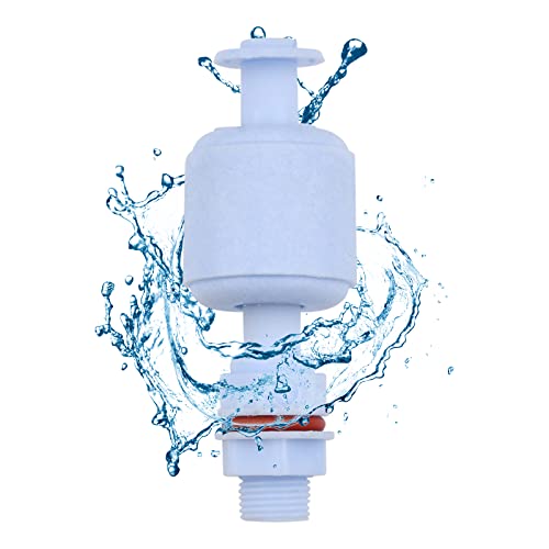 Aideepen 2 sensores de nivel de agua, interruptor de flotador líquido, sensor de fluido para hidroponía, jardinería, acuario, piscina, tanque, 10 W, 52 mm