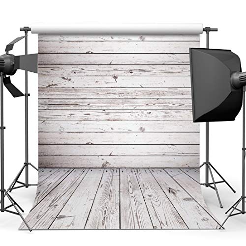 AIIKES 1.5Mx2.1M/5x7FT Tablero de Madera Fotografía Telón de Fondo Vinyl Plank Fotografía Fondos Nacido Bebé Foto Telones de Fondo para el Hogar Estudio Fotográfico 10-924