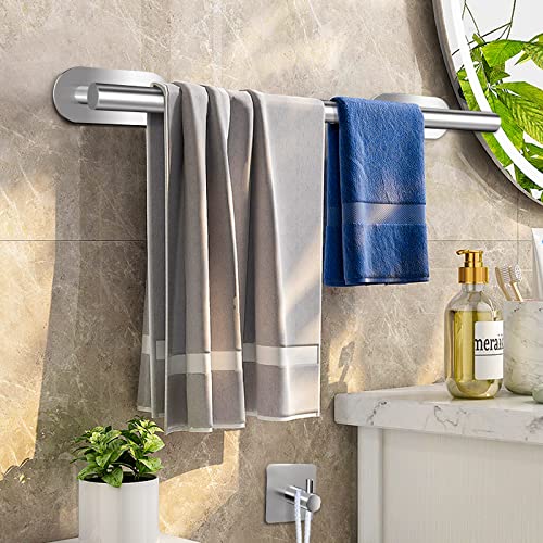 AIKER Toallero de Baño,8PCS Juego de Toalleros de Baño Sin Taladro ,Acero Inoxidable 304 de Calidad Espesada Accesorios Baño para Mueble Baño o Colgador Pared Decoracion baño …