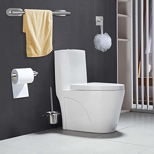 AIKER Toallero de Baño,8PCS Juego de Toalleros de Baño Sin Taladro ,Acero Inoxidable 304 de Calidad Espesada Accesorios Baño para Mueble Baño o Colgador Pared Decoracion baño …