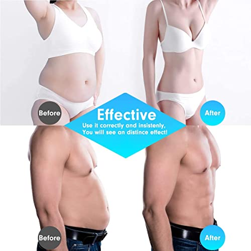 AILEDA Abdominales Electroestimulacion, Electroestimulador Muscular Abdominales, EMS Cinturón Muscular Abdominal - 8 Modos Entrenamiento Abdominal Entrenador