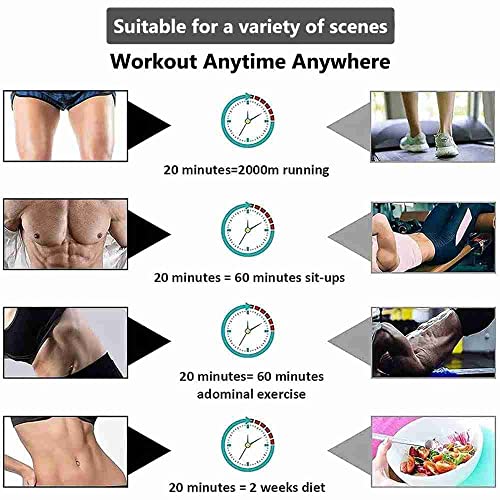 AILEDA Electroestimulacion, Electroestimulador Muscular Abdominales, EMS Estimulación, Cinturón Muscular Abdominal, Estimulación Muscular para Fortalecer y regenerar los músculos Abdominals